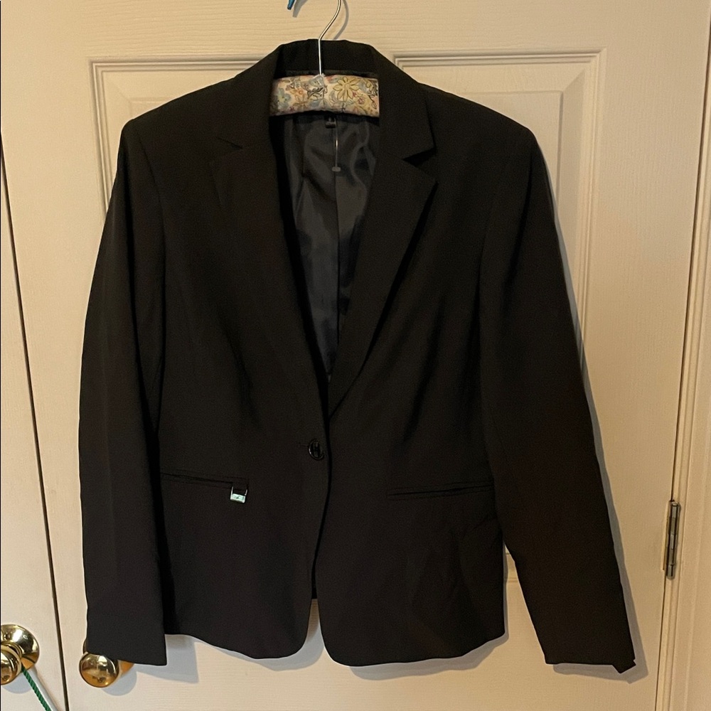Classic charcoal gray blazer by Emily new with tags size 8